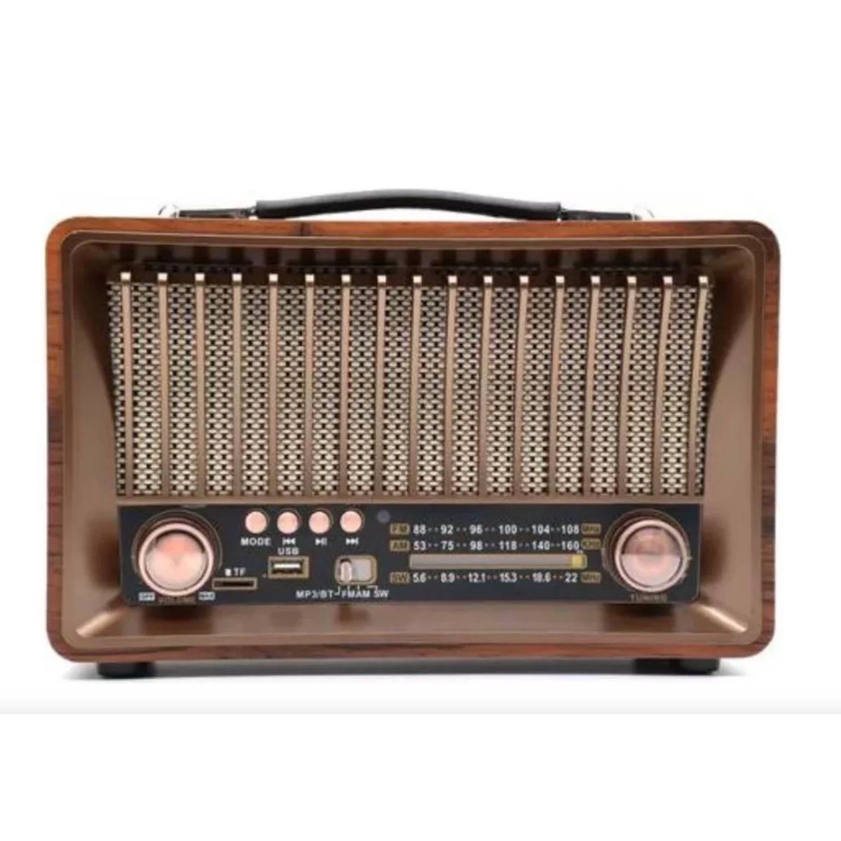 GENERICO - Radio Vintage Bluetooth Sd Usb R-1918BT
