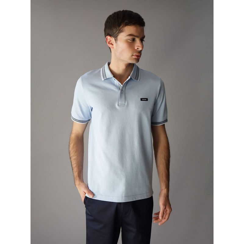 CALVIN KLEIN - Polo Stretch Multi Tipping Azul Calvin Klein
