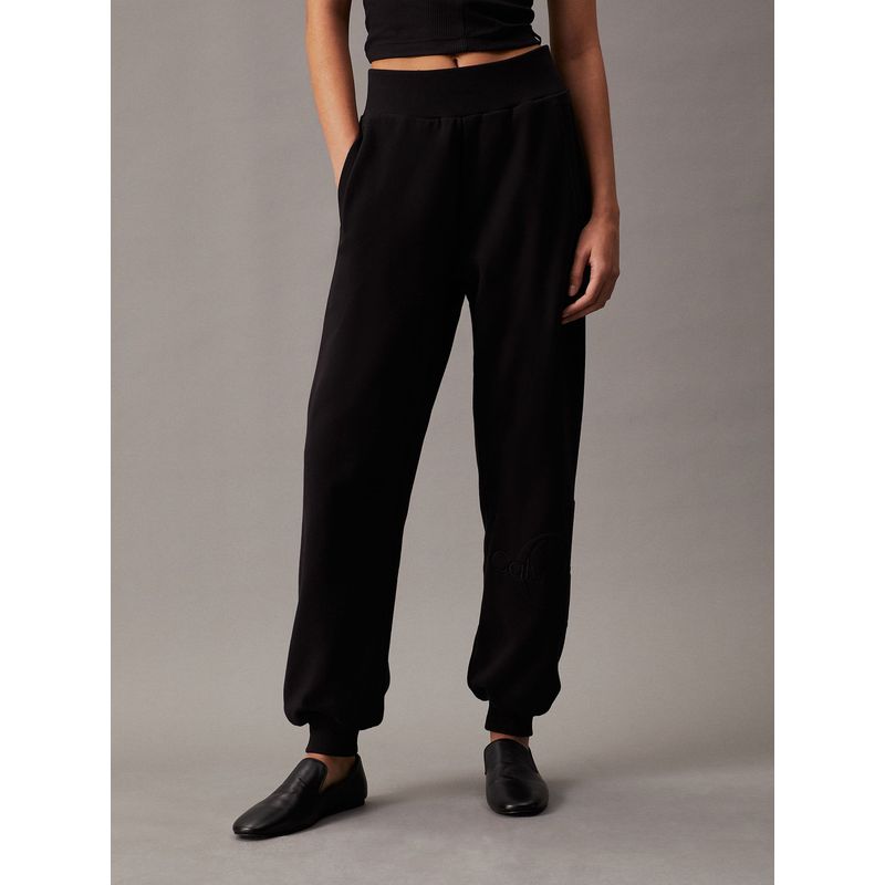 CALVIN KLEIN - Jogger Premium Monologo Jog Pant Negro Calvin Klein