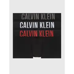 CALVIN KLEIN - Pack 3 Bóxers Low Rise Trunk Intense Power Micro Negro