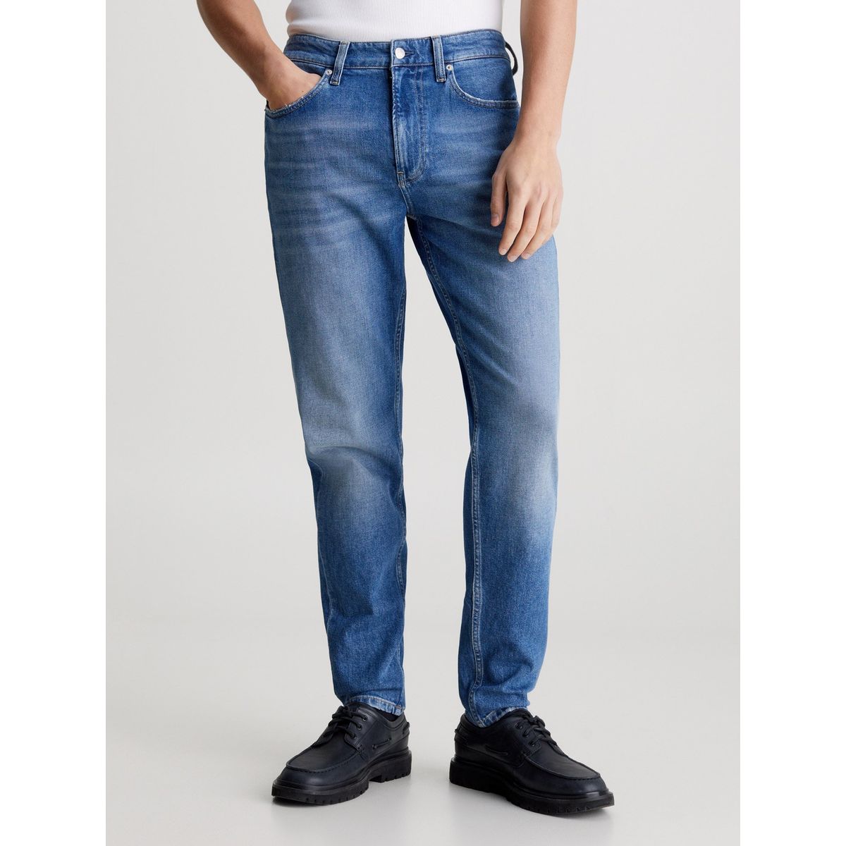 CALVIN KLEIN - Jeans Regular Taper Azul Calvin Klein