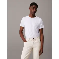 CALVIN KLEIN - Polera Stretch Slim Fit Blanco
