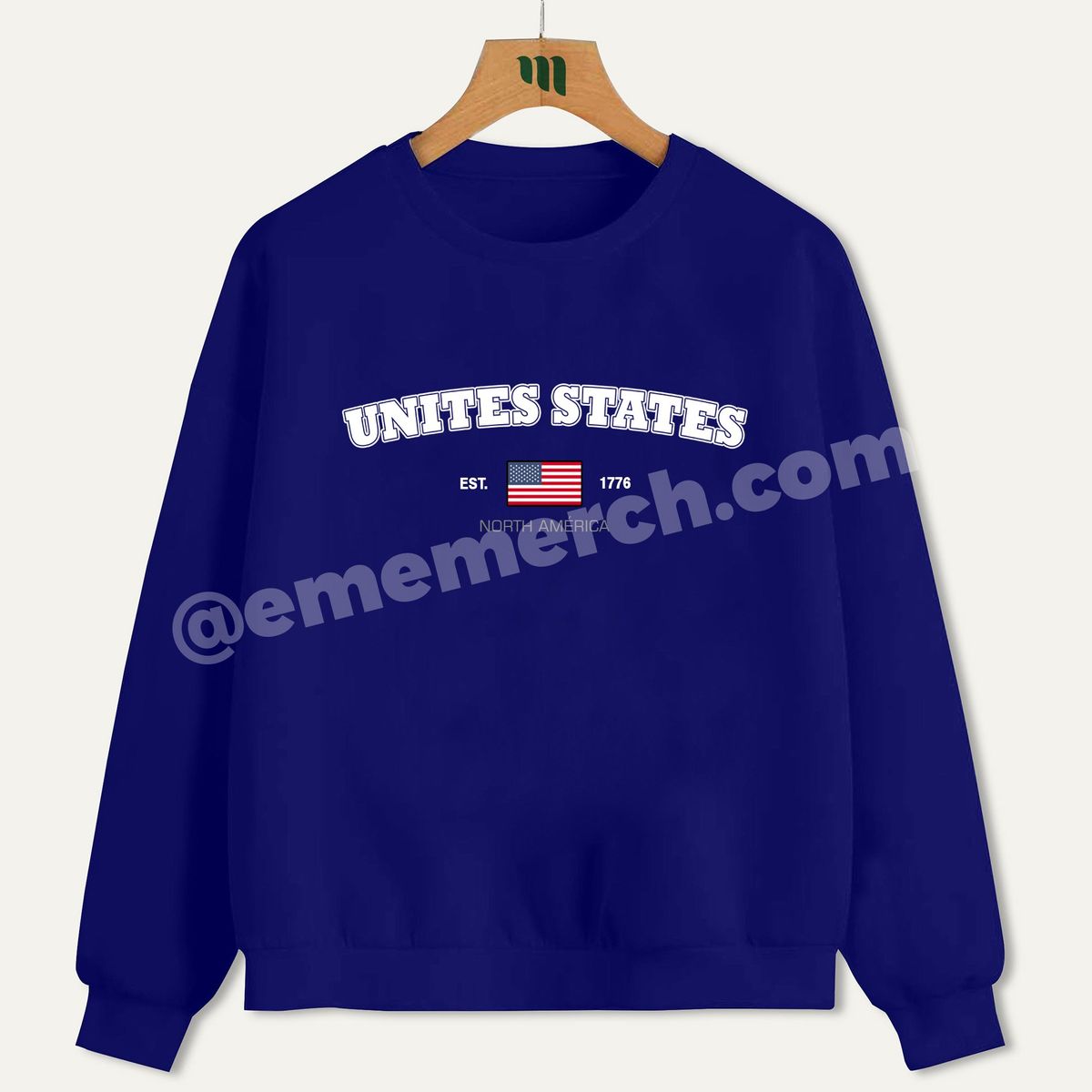 GENERICO - Eme Merch Polerón USA Est. 1776