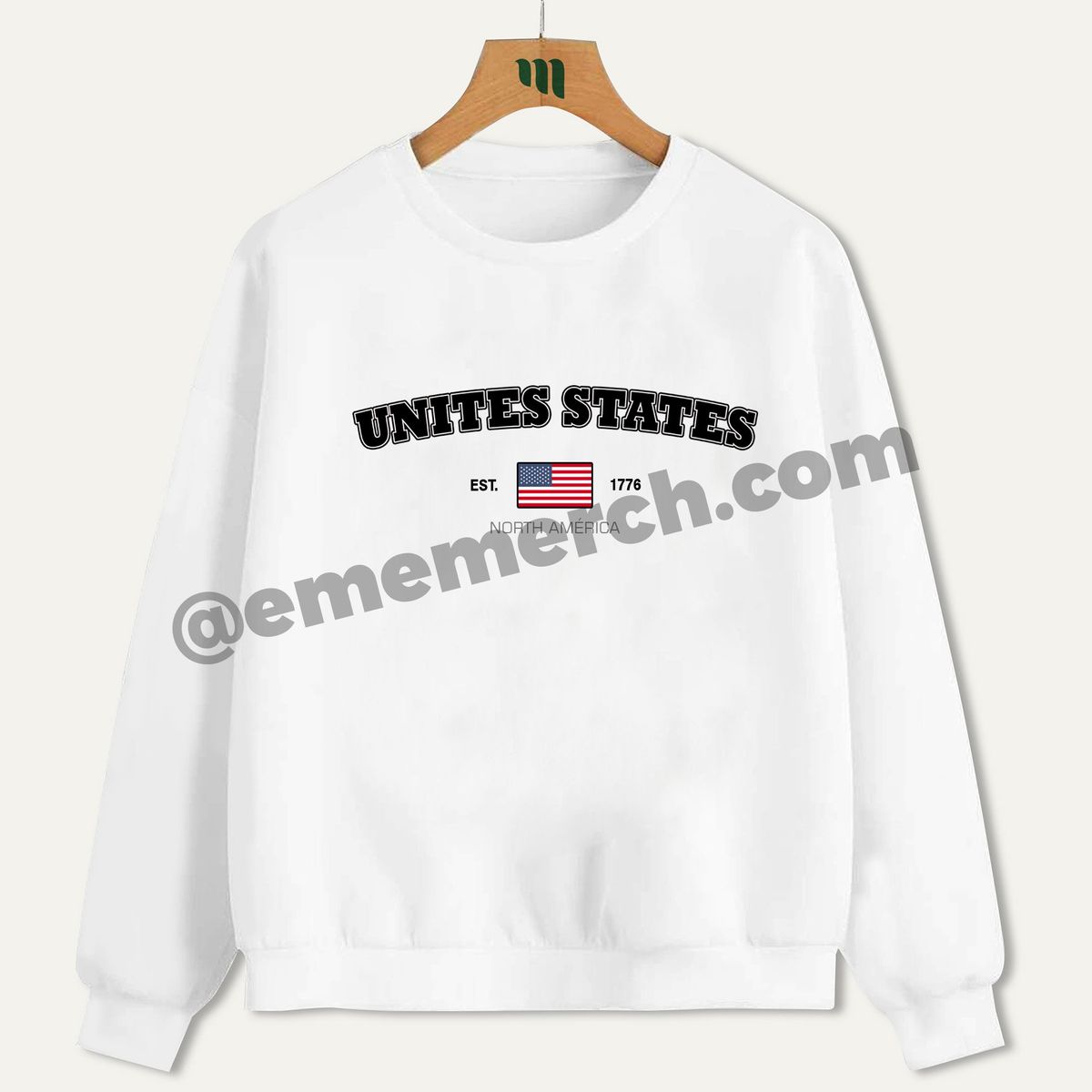 GENERICO - Eme Merch Polerón USA Est. 1776