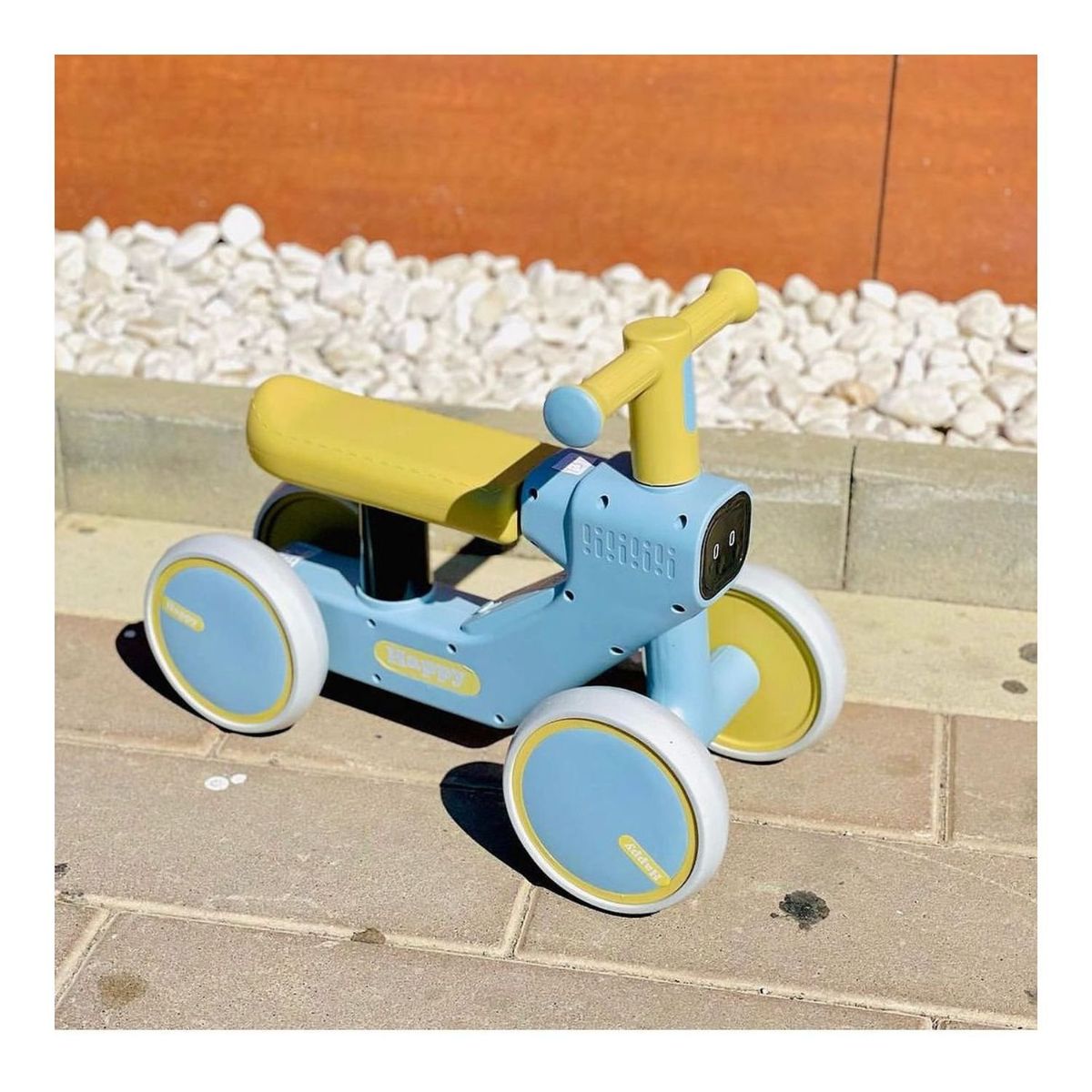 GENERICO - Bicicleta de 4 Ruedas Celeste para Bebés de 12 a 24 Meses