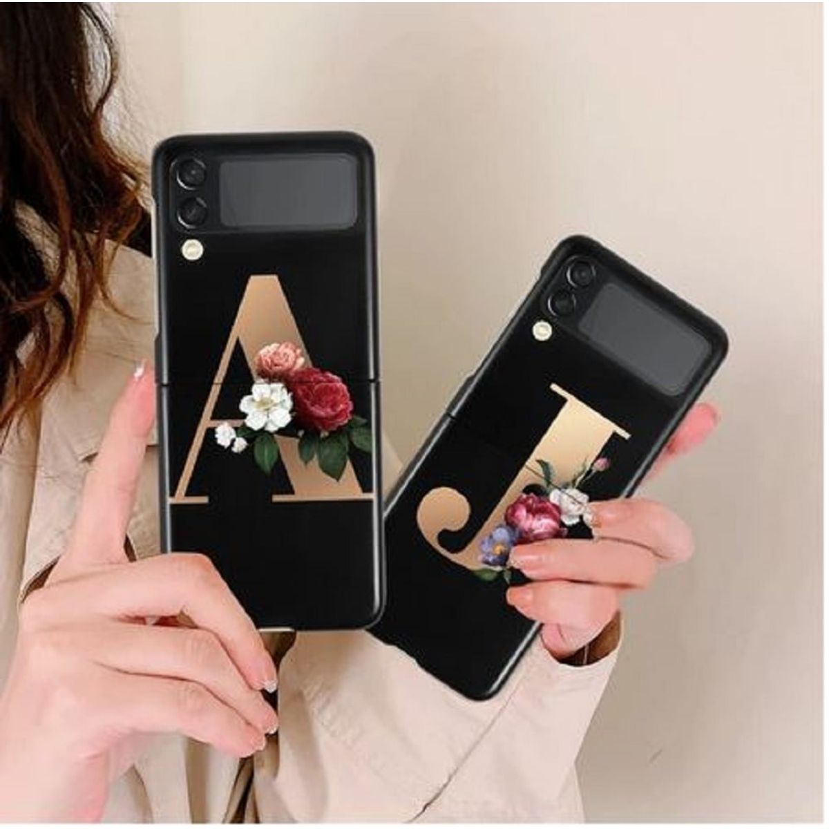 GENERICO - Carcasa Nuevas Samsung Z Flip 4  Funda  Rigida Alfabeto Letra D