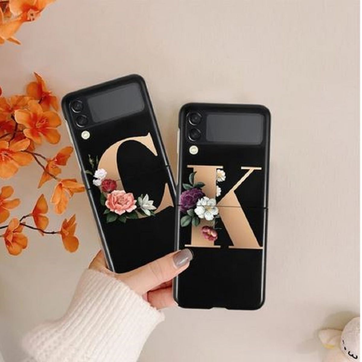 GENERICO - Carcasa Nuevas Samsung Z Flip 4  Funda  Rigida Alfabeto Letra F