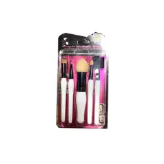 GENERICO - Set Brochas Y Pinceles Para Maquillaje 5 Pcs