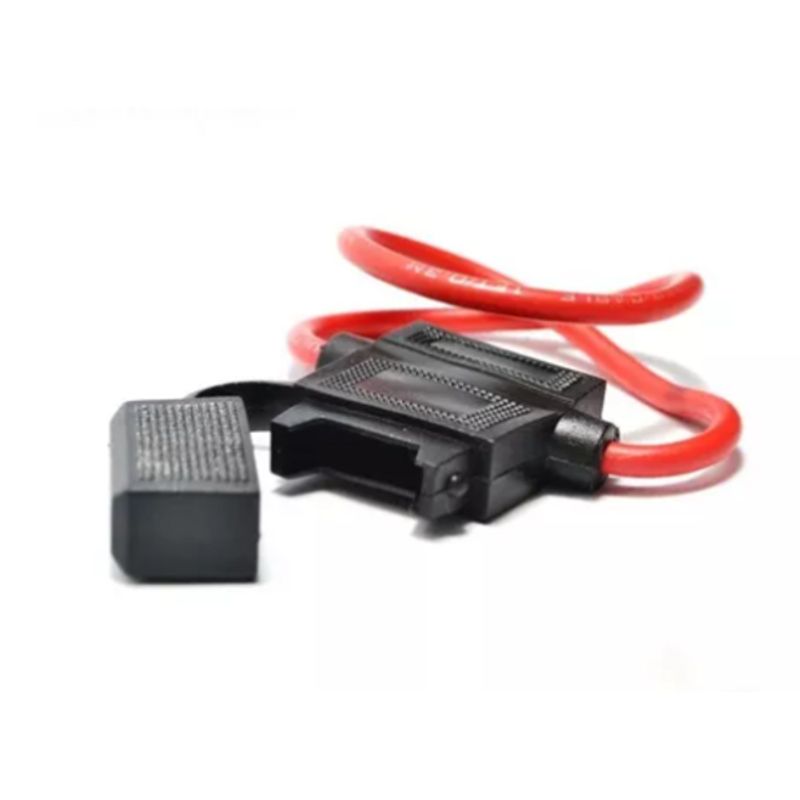 GENERICO - Pack 10 Porta Fusible Tipo Ato Con Tapa Y Fusible 10a
