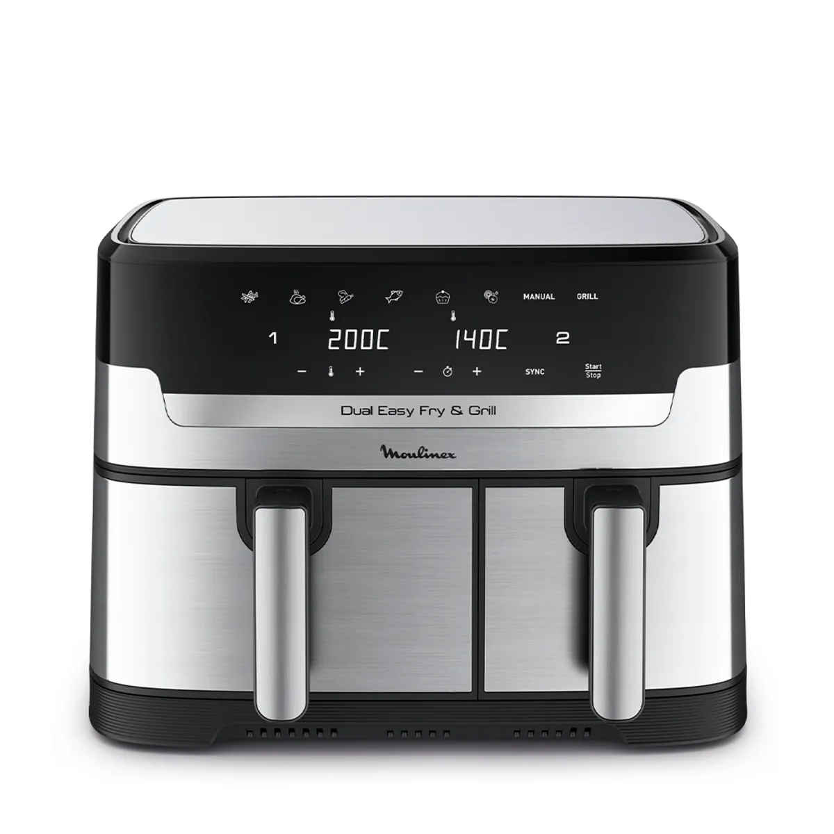 MOULINEX - Freidora de aire Easy Fry & Grill Digital Dual 8,3L
