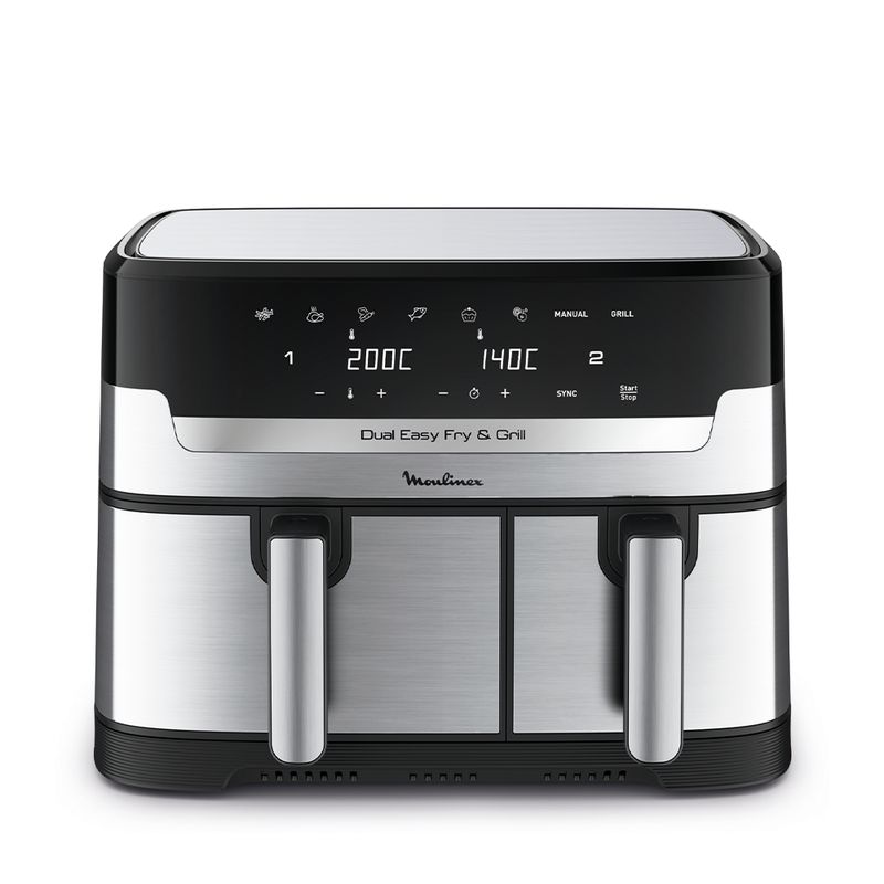 MOULINEX - Freidora de aire Easy Fry & Grill Dual 8,3L