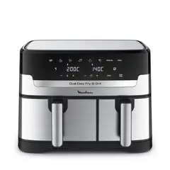 MOULINEX - Freidora de aire Easy Fry & Grill Dual 8,3L