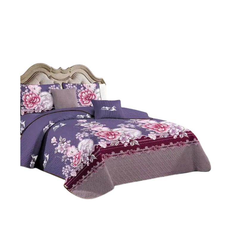 GENERICO - Cubrecama Quilt King De Verano Diseños Estampados GS