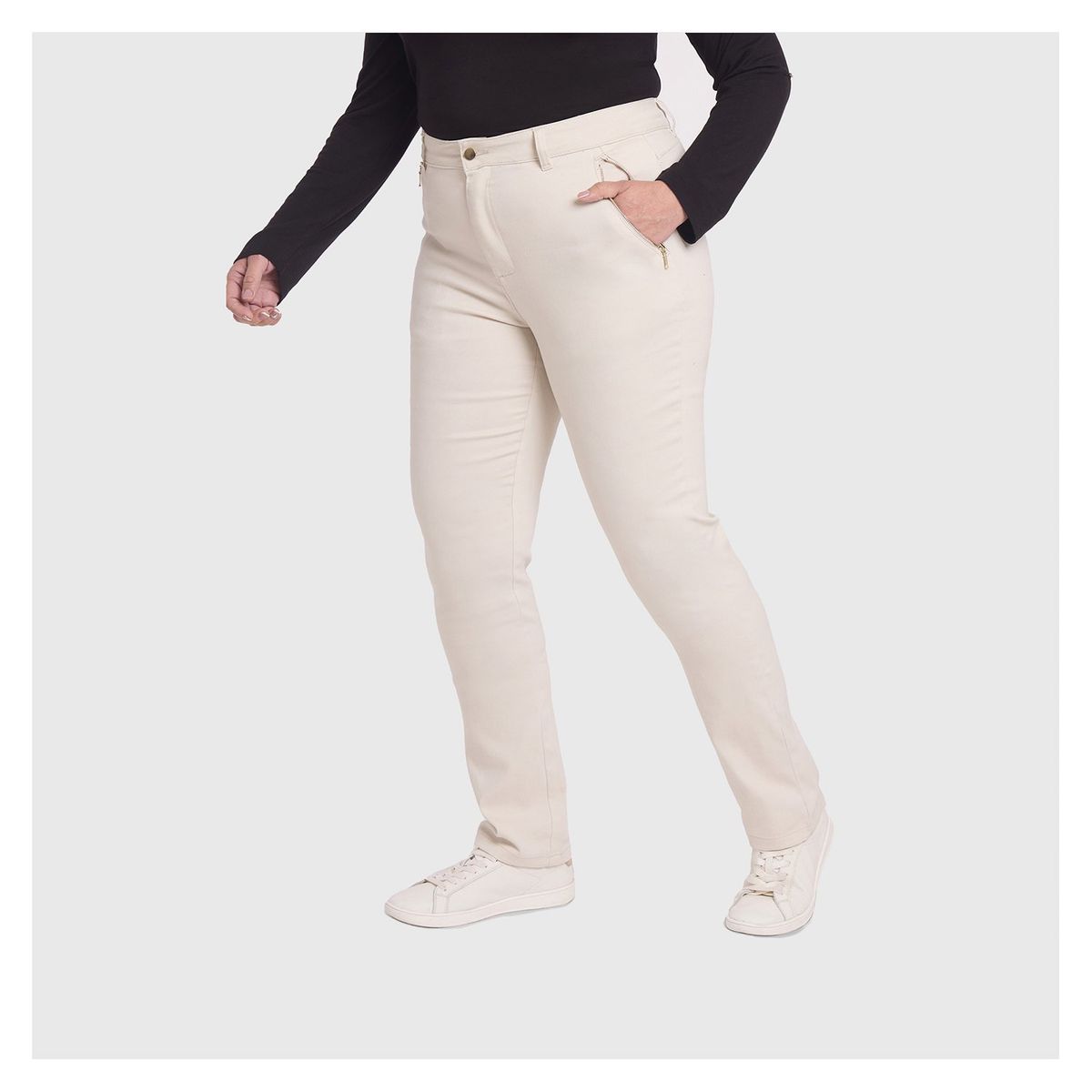 FASHION'S PARK - Pantalón Mujer Con Bolsillos Arena Fashion's Park