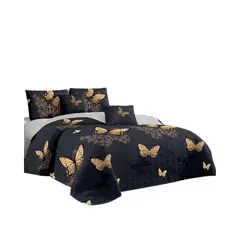 GENERICO - Cubrecama Quilt King De Verano Diseños Estampados GS