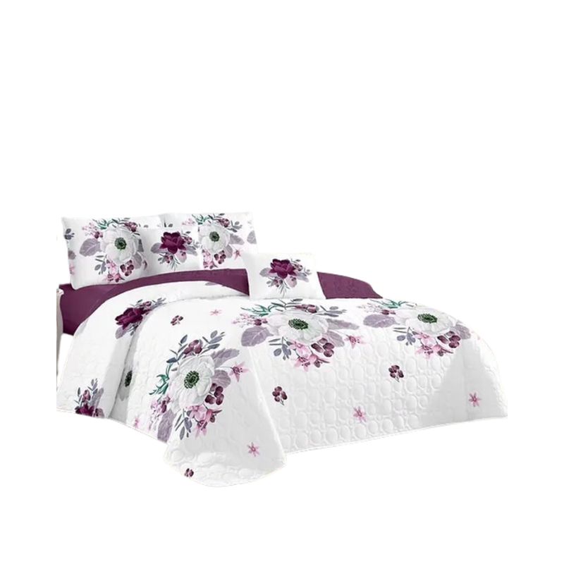 GENERICO - Cubrecama Quilt King De Verano Diseños Estampados GS