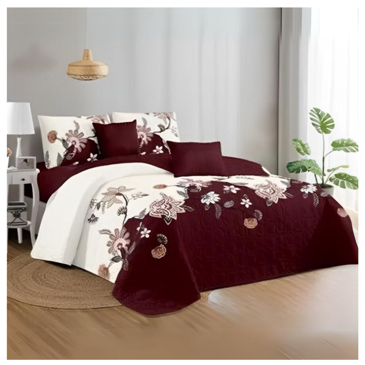 GENERICO - Cubrecama Quilt King De Verano Diseños Estampados GS