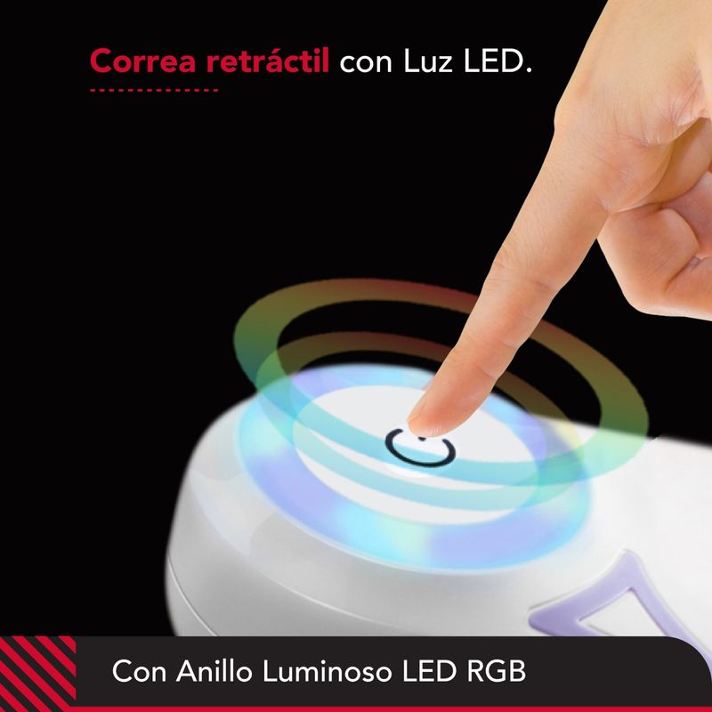 THORBEN - Correa Luminosa Led Mascota Thor Light Leash M