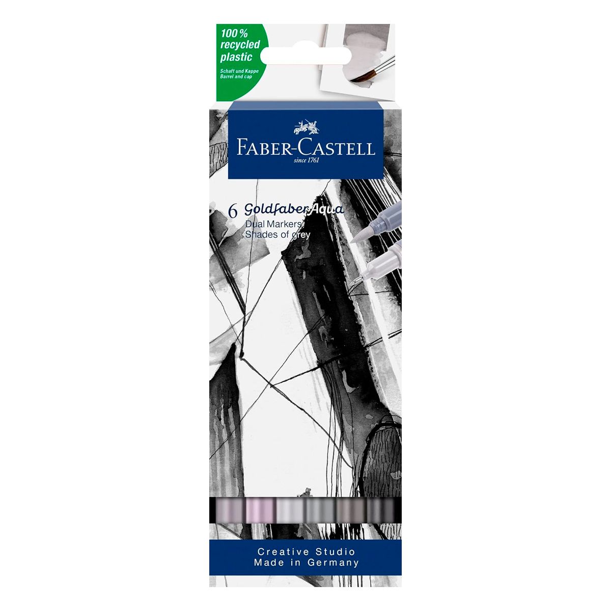 FABER-CASTELL - Faber-castell Goldfaber Aqua Dual Markers Grises 6 Colores