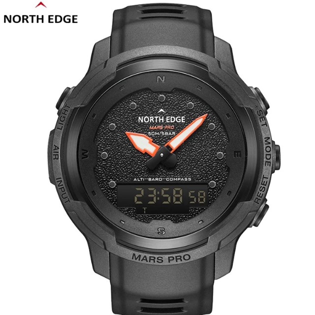 NORTH EDGE - Reloj Hombre NORTH EDGE MARS PRO Sport Outdoor Militar Digital