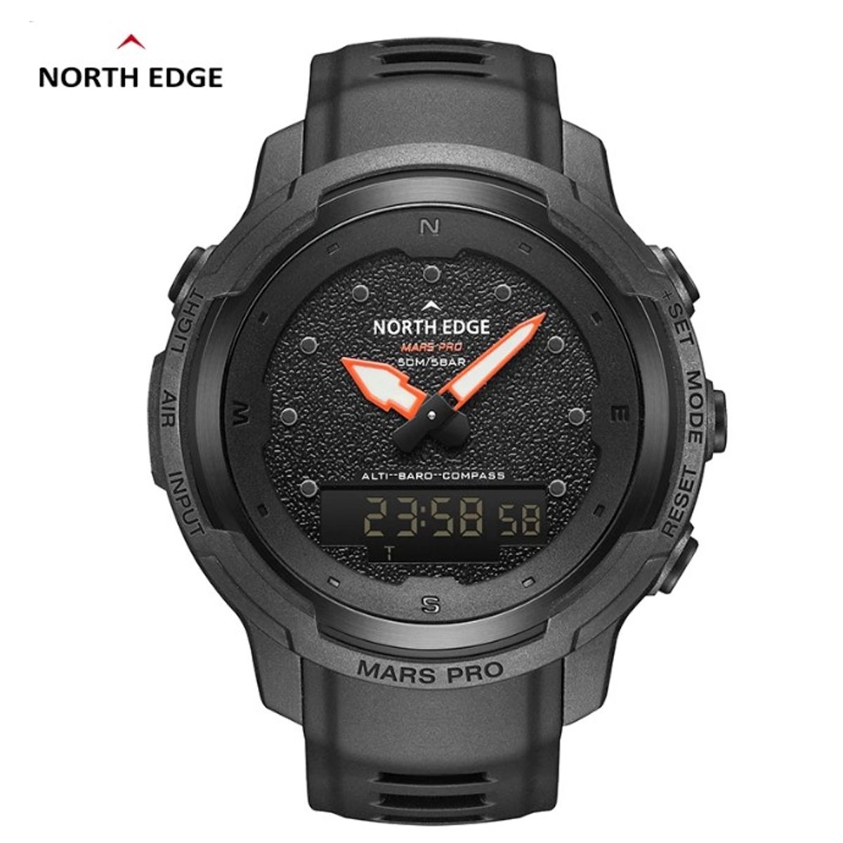 NORTH EDGE - Reloj Hombre NORTH EDGE MARS PRO Sport Outdoor Militar Digital
