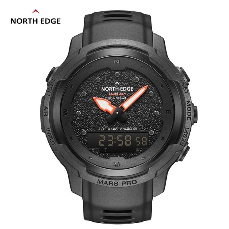 NORTH EDGE - Reloj Hombre NORTH EDGE MARS PRO Sport Outdoor Militar Digital
