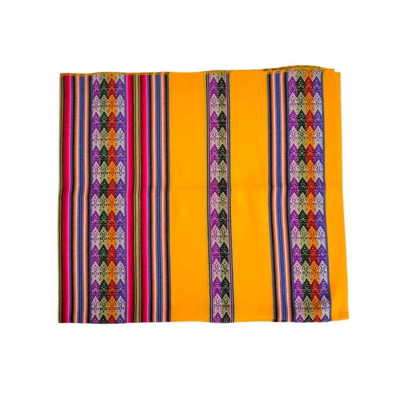 GENERICO - Manta 1.10 X 2.10 Cm Mantel Andino - amarillo oscuro