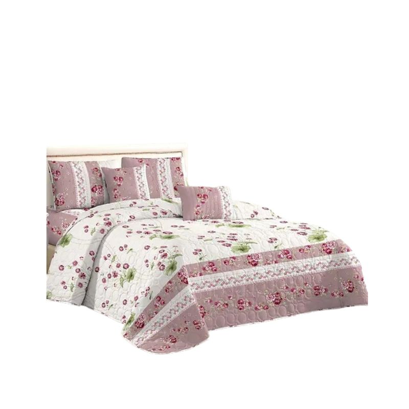 GENERICO - Cubrecama Quilt King De Verano Diseños Estampados GS