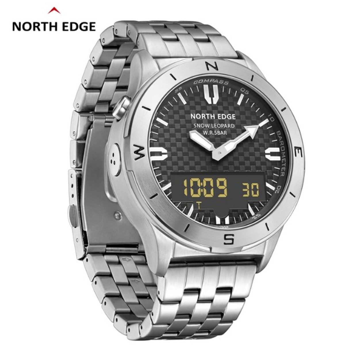 NORTH EDGE - Reloj Hombre NORTH EDGE SNOW LEOPARD Sport Outdoor Militar Digital