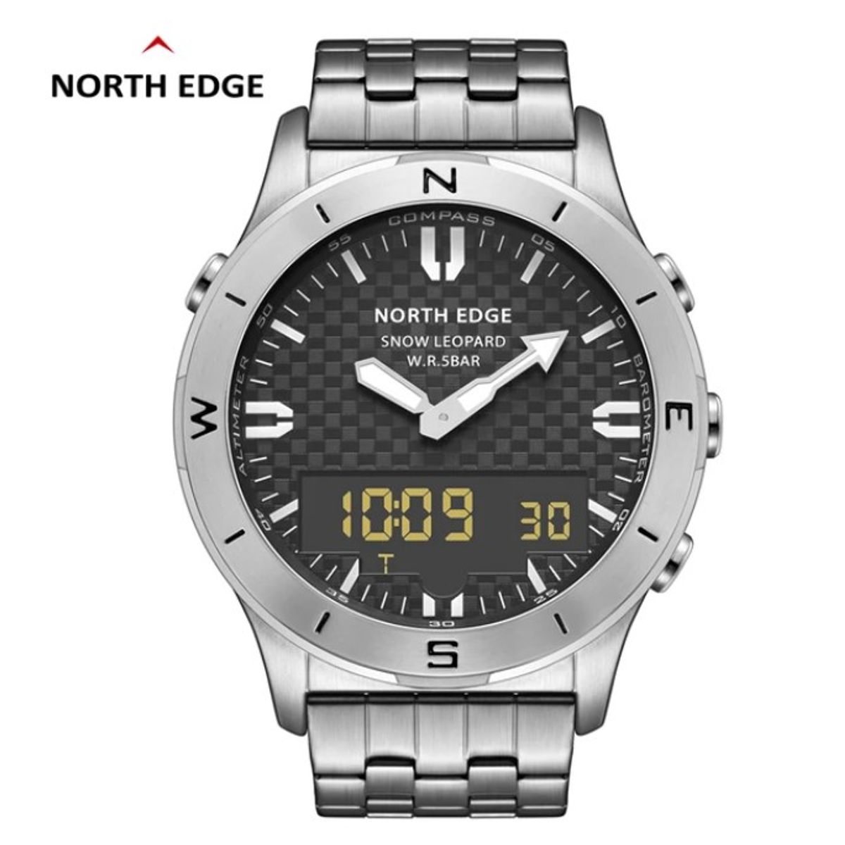 NORTH EDGE - Reloj Hombre NORTH EDGE SNOW LEOPARD Sport Outdoor Militar Digital