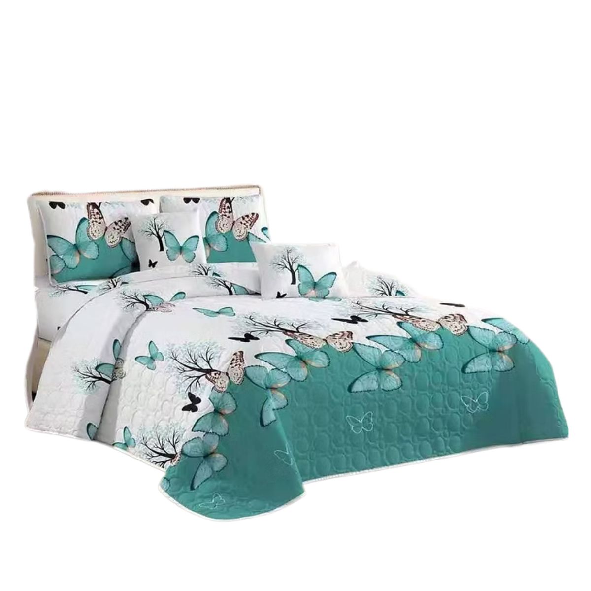 GENERICO - Cubrecama Quilt King De Verano Diseños Estampados GS