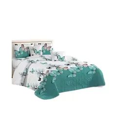 GENERICO - Cubrecama Quilt King De Verano Diseños Estampados GS