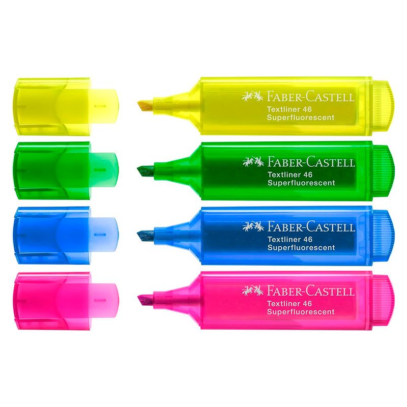FABER-CASTELL - Marcador Textliner 46 superfluorescente 4 Uni Faber Castell
