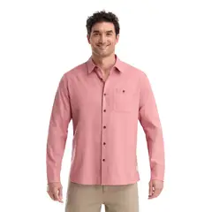 PANAMA JACK - Camisa Hombre Manga Larga Rosado