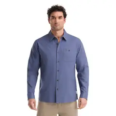 PANAMA JACK - Camisa Hombre Manga Larga Azul