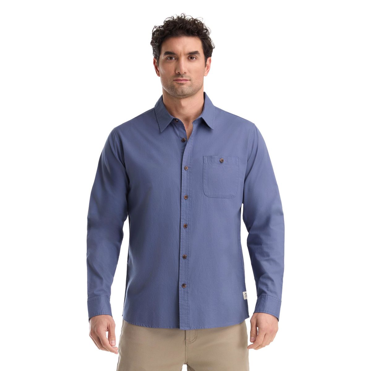 PANAMA JACK - Camisa Hombre Manga Larga Azul Panama Jack