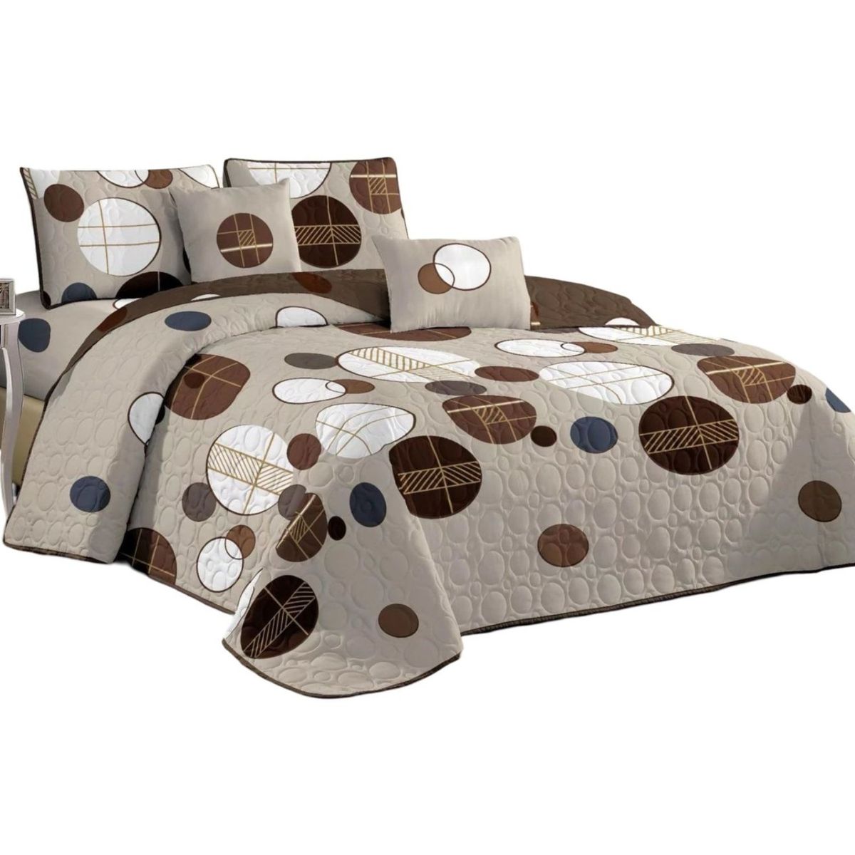 GENERICO - Quilt Reversible de Verano - Diseño Fresco D19