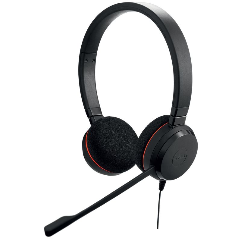 JABRA - Audífonos Teletrabajo Jabra Evolve 20 Duo MS Negro