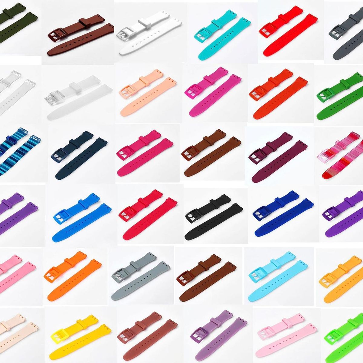 R24 - Correa Compatible Relojes Swatch Silicona 17mm