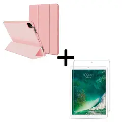 JOICO - Funda Smartcover LaminaVidrio Para iPad 12.9 Sin Ranura Rosa