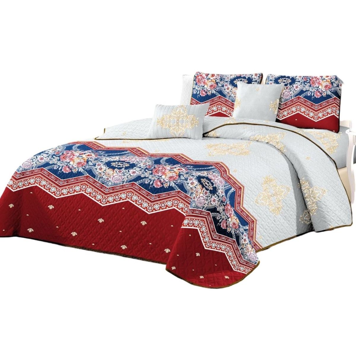GENERICO - Quilt Reversible de Verano - Diseño Fresco D16_.