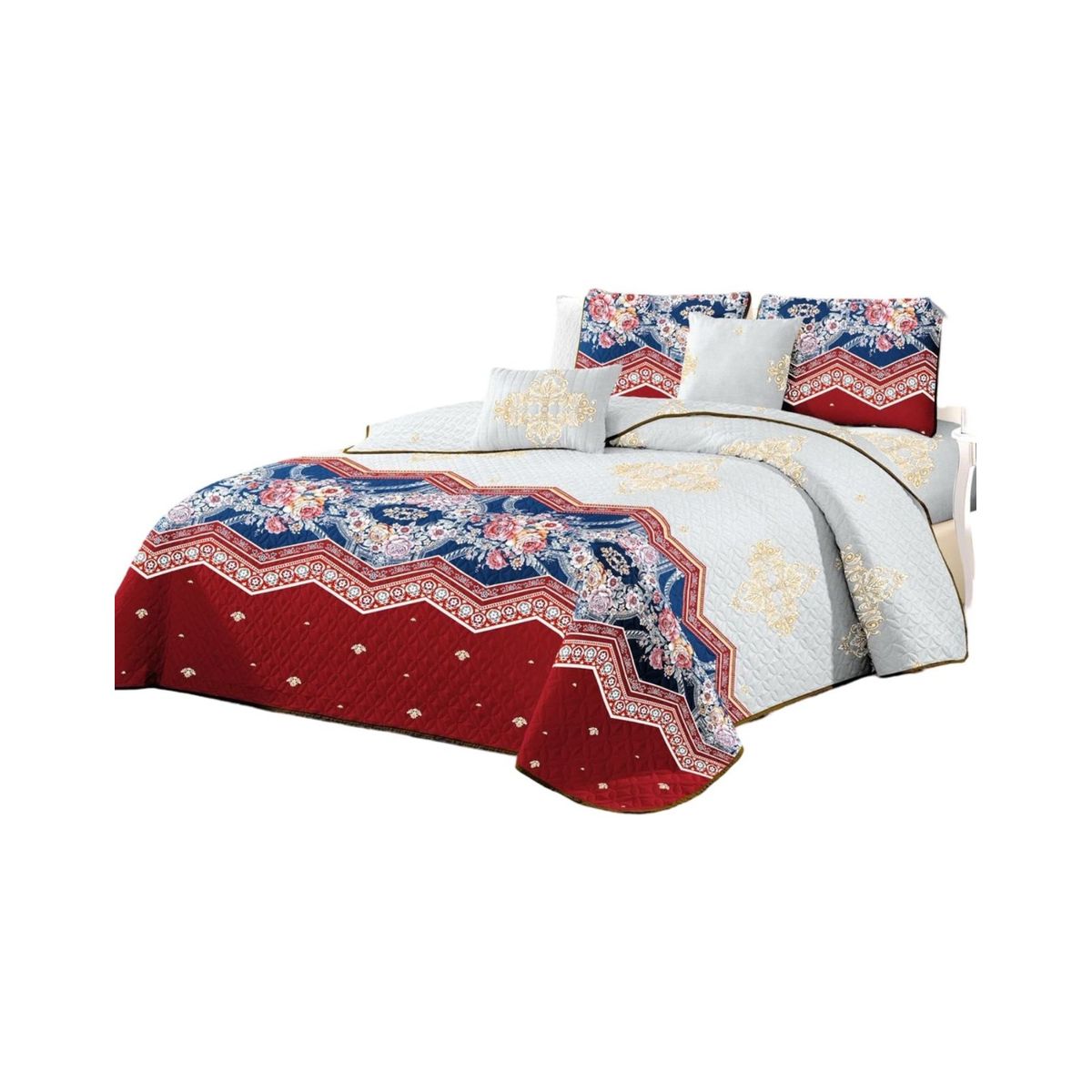 GENERICO - Quilt Reversible de Verano - Diseño Fresco D16_.