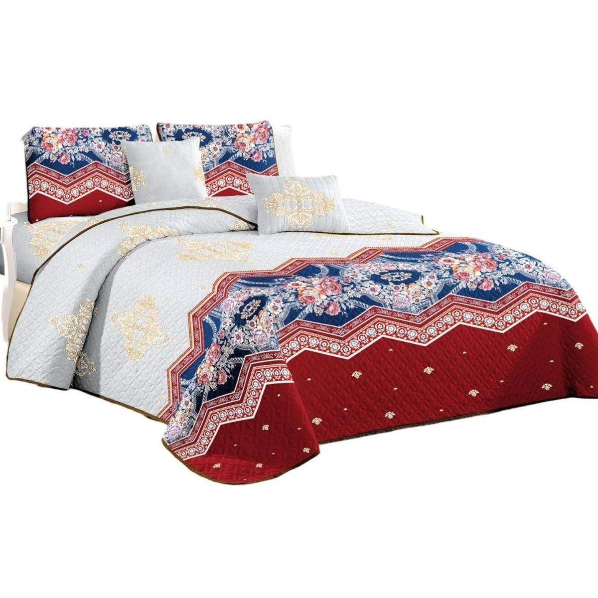 GENERICO - Quilt Reversible de Verano - Diseño Fresco D16_.