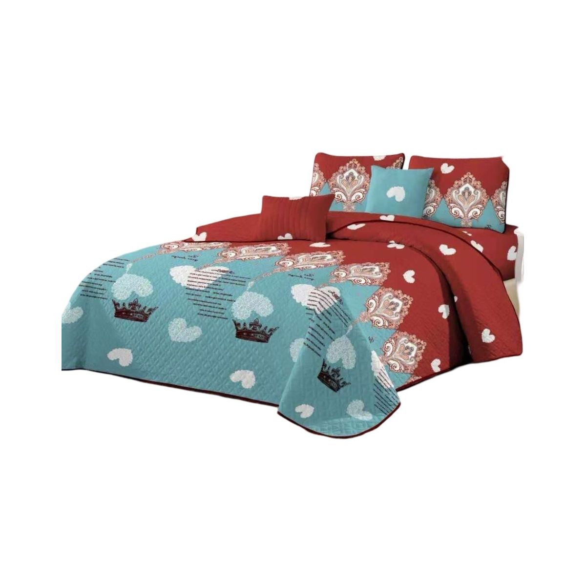 GENERICO - Quilt Reversible de Verano - Diseño Fresco D10_.