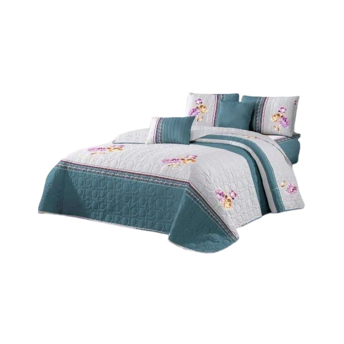 GENERICO - Quilt Reversible de Verano - Diseño Fresco D8_.