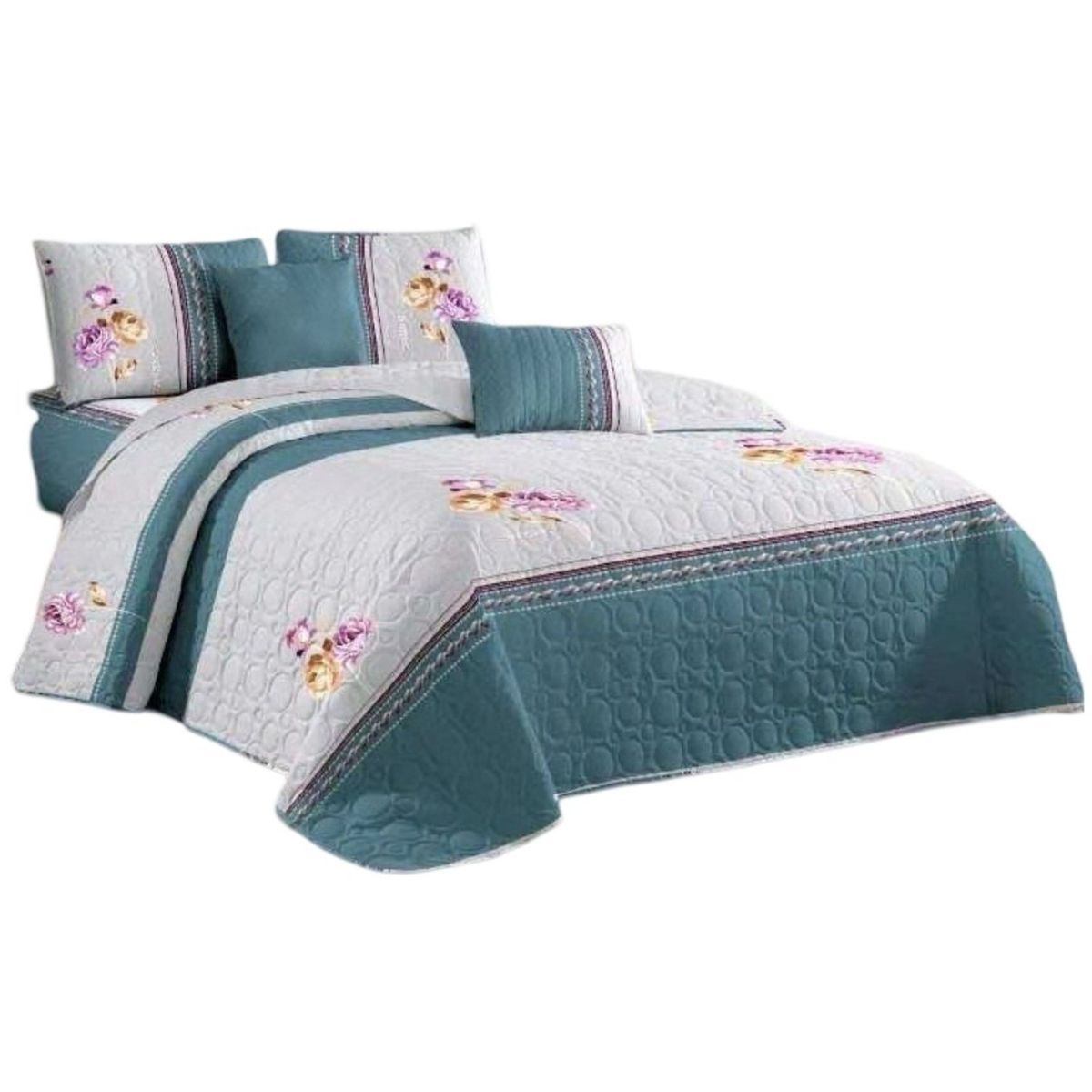 GENERICO - Quilt Reversible de Verano - Diseño Fresco D8_.