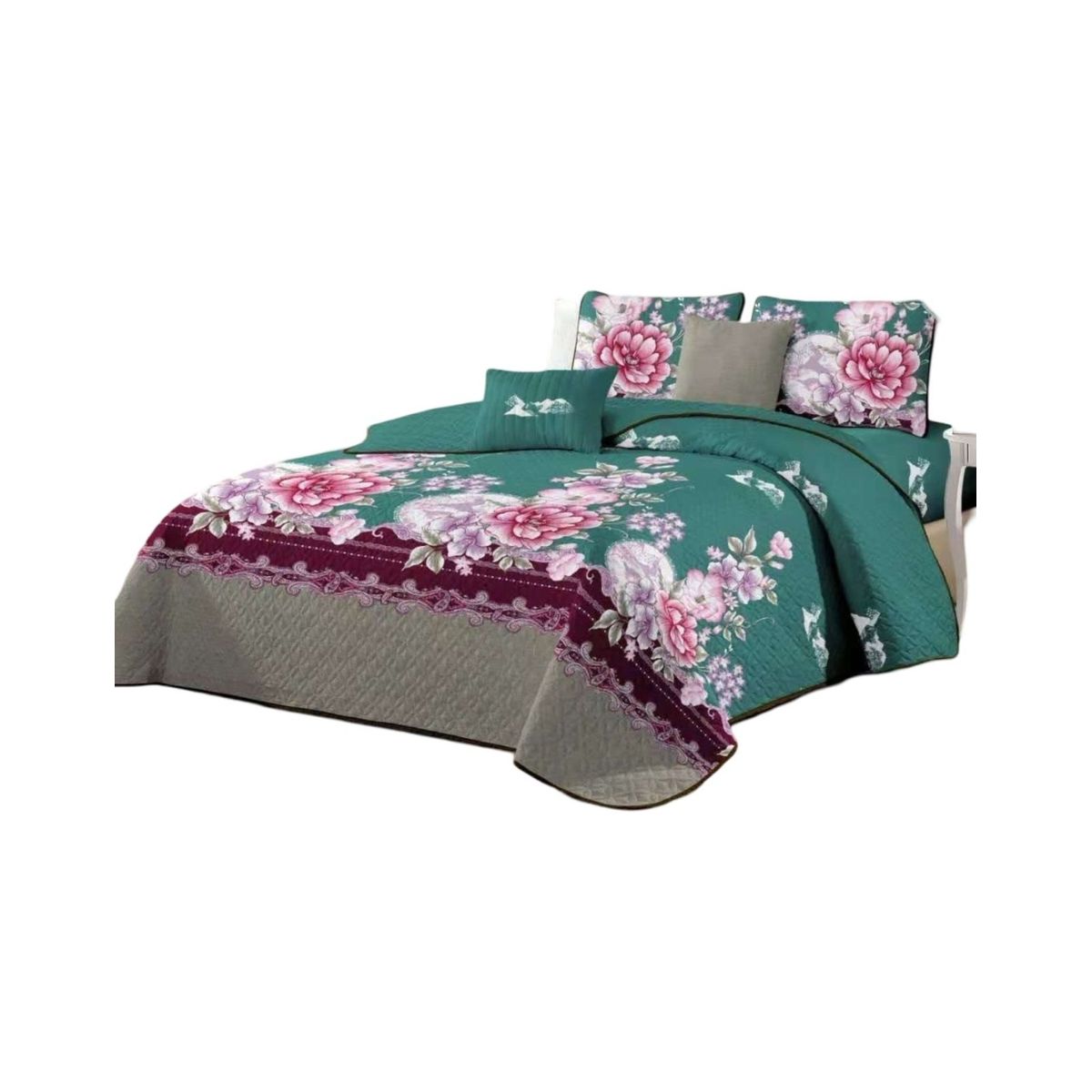 GENERICO - Quilt Reversible de Verano - Diseño Fresco D11_.