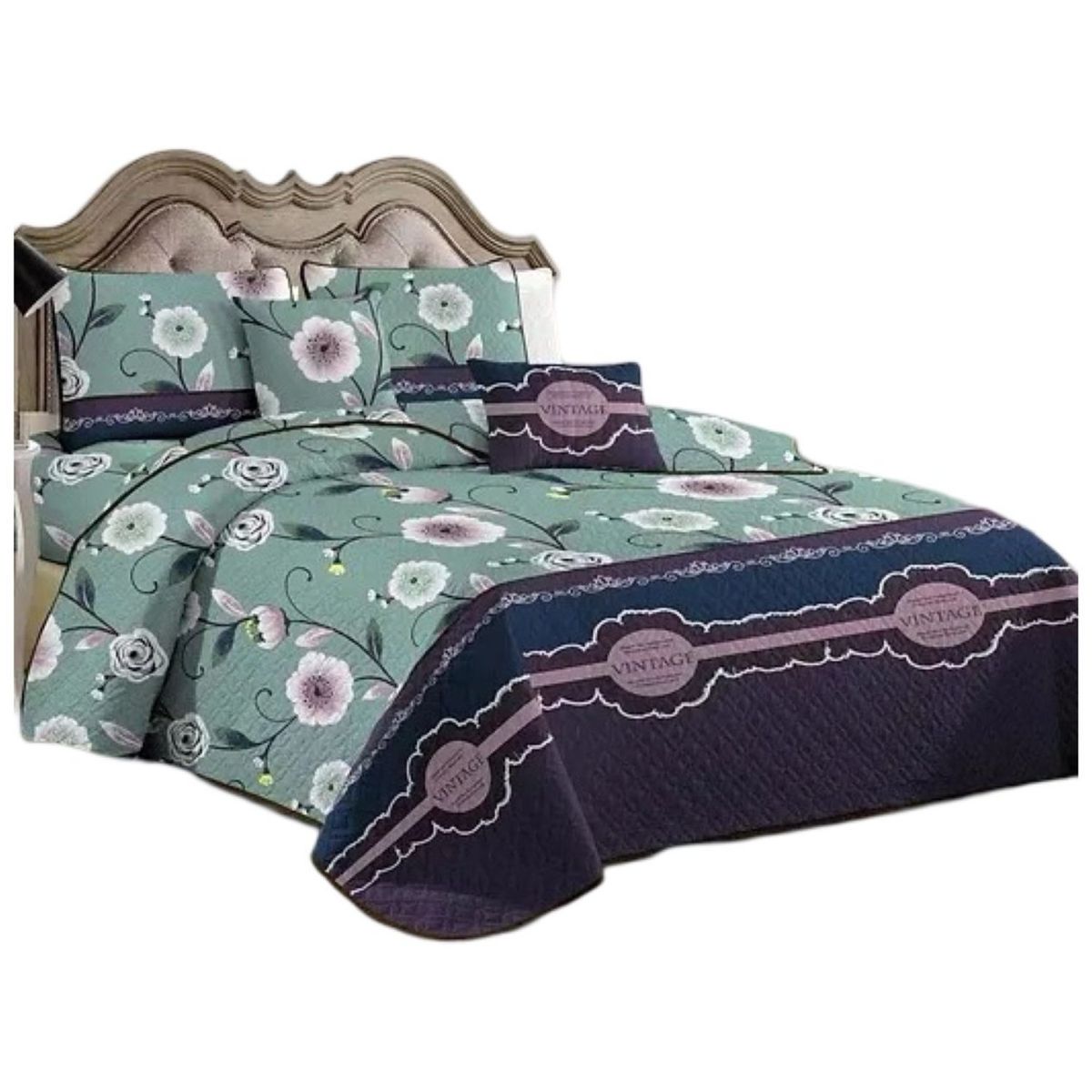 GENERICO - Cubrecama Quilt 2 Plazas Verano - Ligero y Suave E16