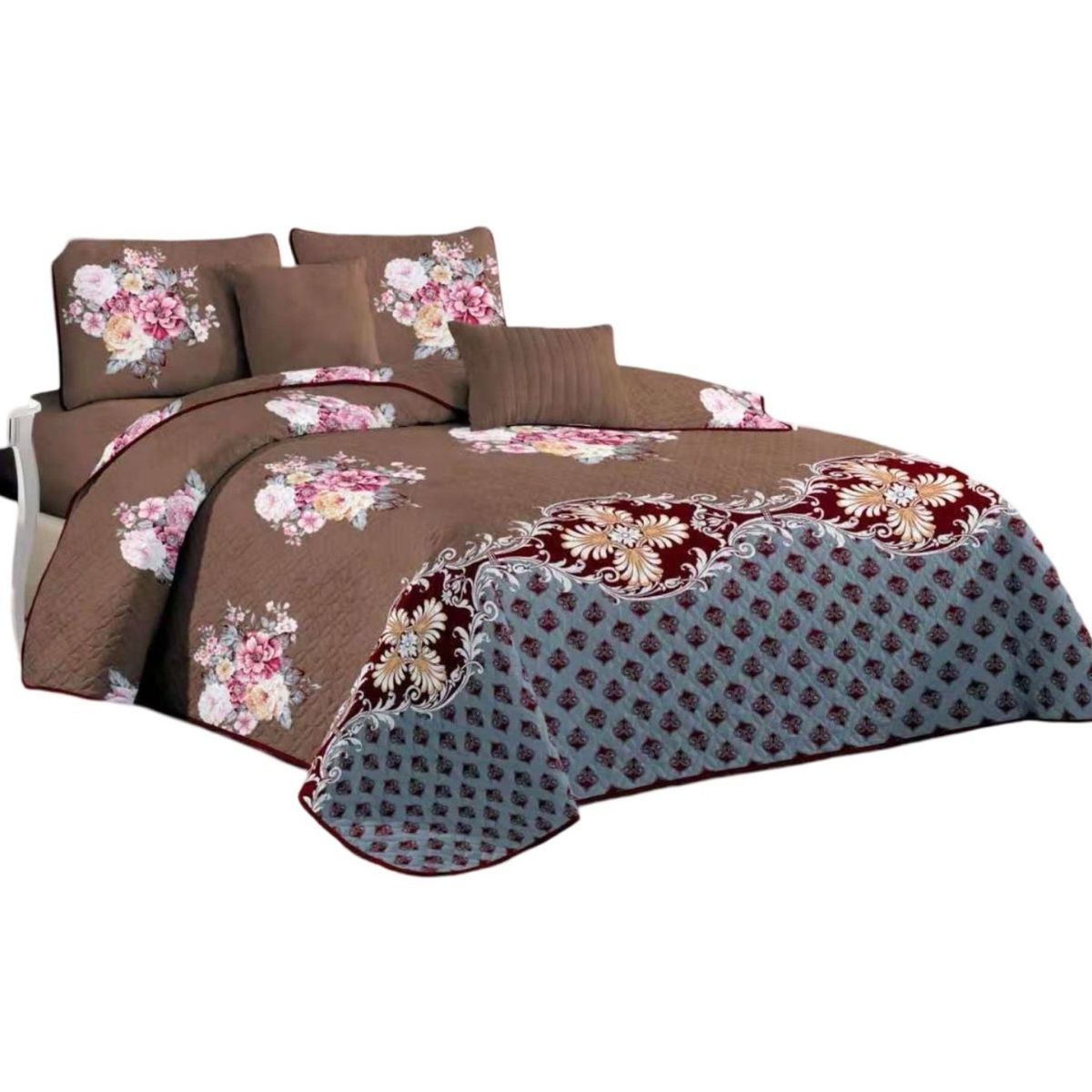 GENERICO - Quilt Verano Reversible - Ligero y Cómodo D27