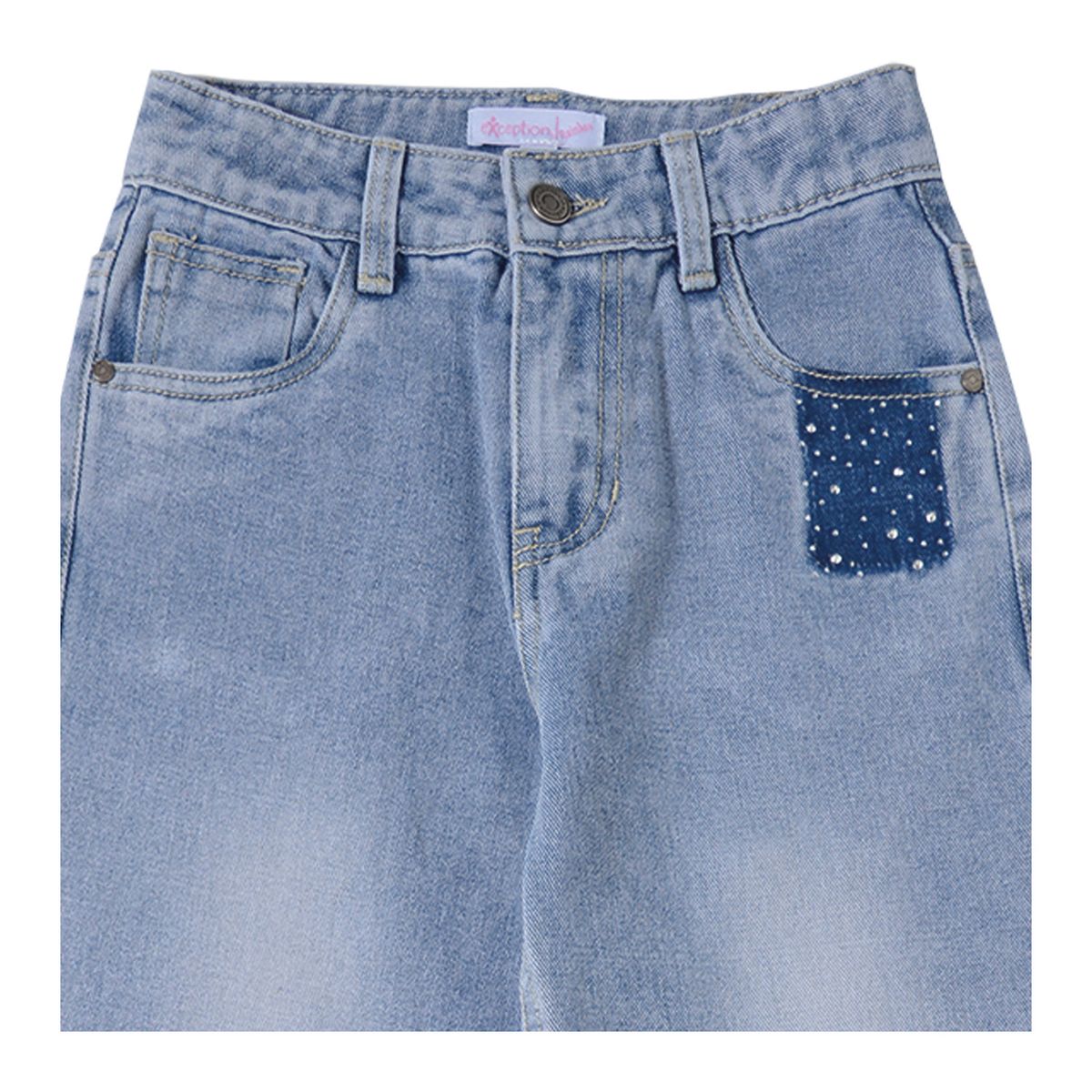 EXCEPTION - Jeans Mezclilla Palazzo Niña Exception